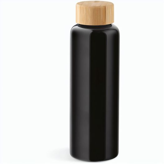 Indus Trinkflasche aus Borosilikatglas mit Bambusdeckel, 510 ml (Bild 1)