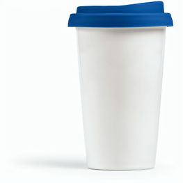 Produktabbildung Tagus Reisebecher aus Keramik, 330 ml. Doppelwandig mit farbigem Deckel Tagus Reisebecher aus Keramik, 330 ml. Doppelwandig mit farbigem Deckel