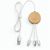 Feynman 5-in-1 Kabel aus Bambus und rPET. Mit hinterleuchtetem Logo (Bild 3)