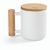 Douro Keramik Tasse mit Bambus, 380 ml. Für Sublimationsdruck geeignet (Bild 1)