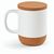 Ebro Keramik Tasse mit Kork,410 ml. Für Sublimationsdruck geeignet (Bild 4)