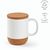 Ebro Keramik Tasse mit Kork,410 ml. Für Sublimationsdruck geeignet (Bild 3)