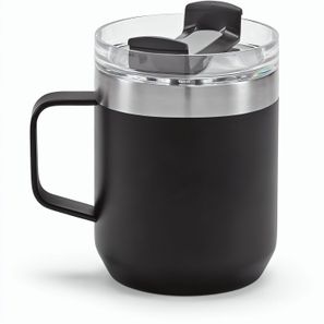 Shinano Tasse recy.Edelstahl, 440 ml. Doppelwandig mit drehbarem Deckel