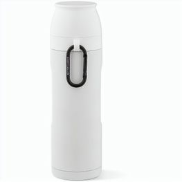 Loire Thermos aus recy.Edelstahl, 810 ml. Mit 2 Bechern und Karabiner