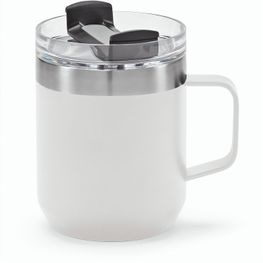 Shinano Tasse recy.Edelstahl, 440 ml. Doppelwandig mit drehbarem Deckel