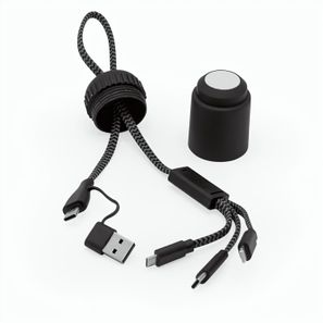 Versacord 5-in-1 Kabel rPET. rABS-Röhre zur Aufbewahrung der Kabel