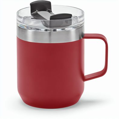 Shinano Tasse recy.Edelstahl, 440 ml. Doppelwandig mit drehbarem Deckel