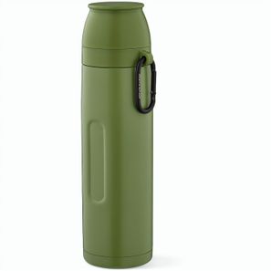 Flinders Thermos recy.Edelstahl, 1080 ml. Mit 2 Bechern und Karabiner