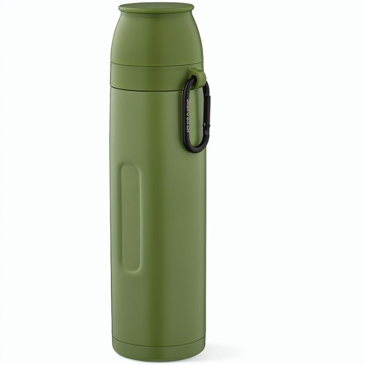 Flinders Thermos recy.Edelstahl, 1080 ml. Mit 2 Bechern und Karabiner (Bild 1)