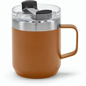 Shinano Tasse recy.Edelstahl, 440 ml. Doppelwandig mit drehbarem Deckel