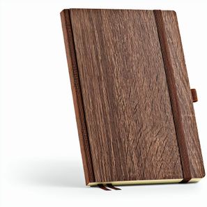 Steinbeck A5 Notizbuch Holzmaserungseinband. 196 Seiten aus 70gsm FSC