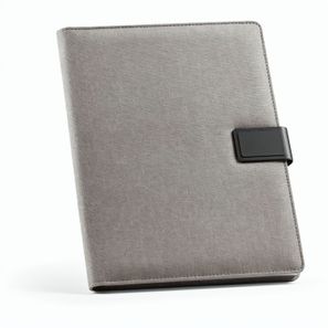 Tolstoy A4-Mappe rPET. Notizblock mit 64-seitigem FSC.Verschluss aus rPU