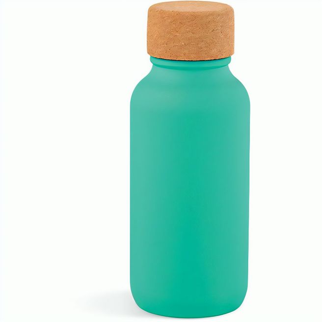 Volga Trinkflasche recy.Edelstahl.Korkdeckel, 530 ml. Auslaufsicher